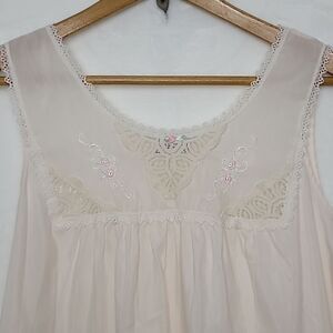 Vintage 1970s Vanity Fair Semi Sheer Nightgown Size Medium